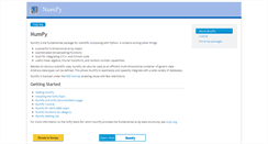 Desktop Screenshot of numpy.org